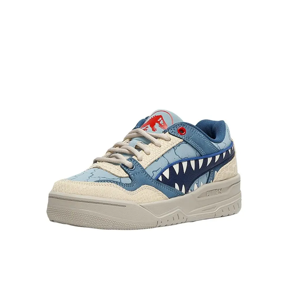 Puma shoes - PUMA  X Jurassic World Rebound Lace Up  Youth - 40601301 - Beige, Blue 7