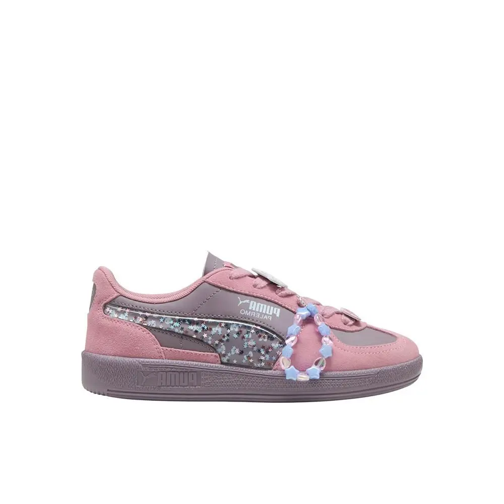 Puma X Hello Kitty and Friends Palermo Lace Up Youth Girls Pink Purple Sneake