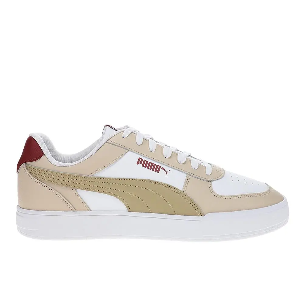 Puma Carter Leather Lace Up Mens Beige Sneakers Casual Shoes 39519307