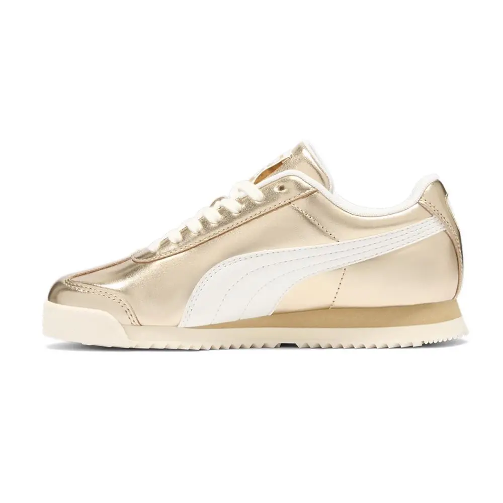 Puma shoes - PUMA Roma Chrome Metallic Lace Up - 39927801 - Gold 1