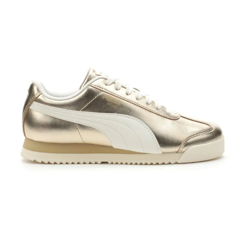Puma shoes - PUMA Roma Chrome Metallic Lace Up - 39927801 - Gold 5