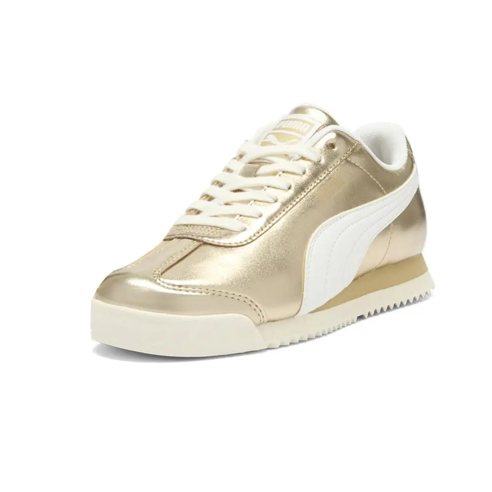 Puma shoes - PUMA Roma Chrome Metallic Lace Up - 39927801 - Gold 6