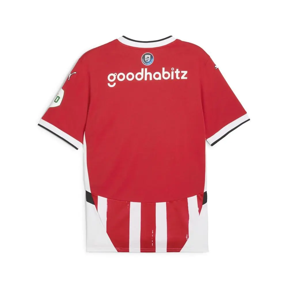 Puma clothing - PUMA Psv Home Striped VNeck Short Sleeve Replica Jersey - 77505401 - Red 2