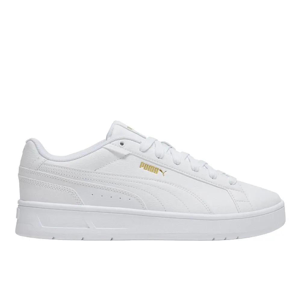 Puma Court Classico Lace Up Mens White Sneakers Casual Shoes 40028405