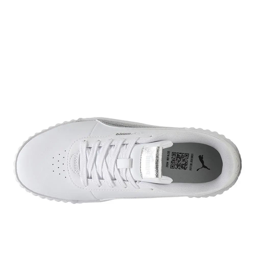 Puma shoes - PUMA Carina 3.0 Metallic Whisper Lace Up - 40451101 - White 2