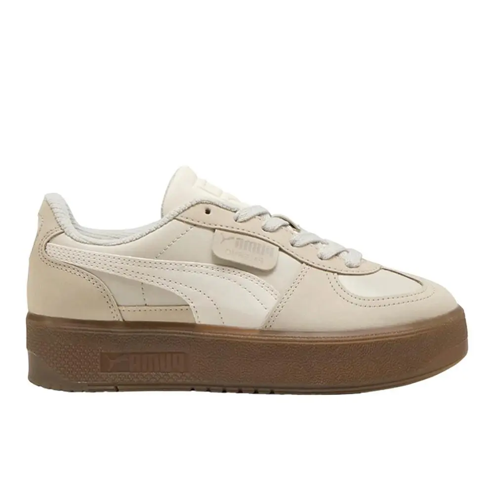 Puma Palermo Elevata Prm Lace Up Womens Beige Sneakers Casual Shoes 40128401