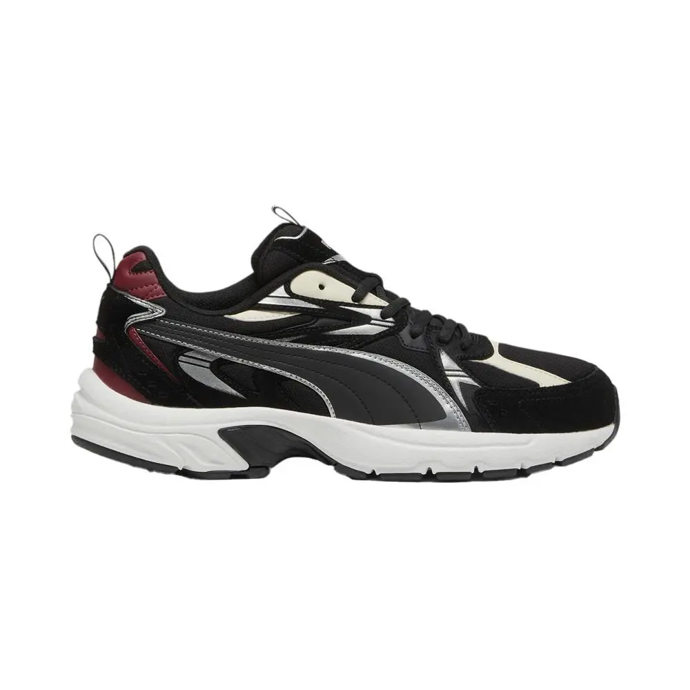 Milenio Tech Suede Lace Up Mens Black Sneakers Casual Shoes 39348913 by Puma