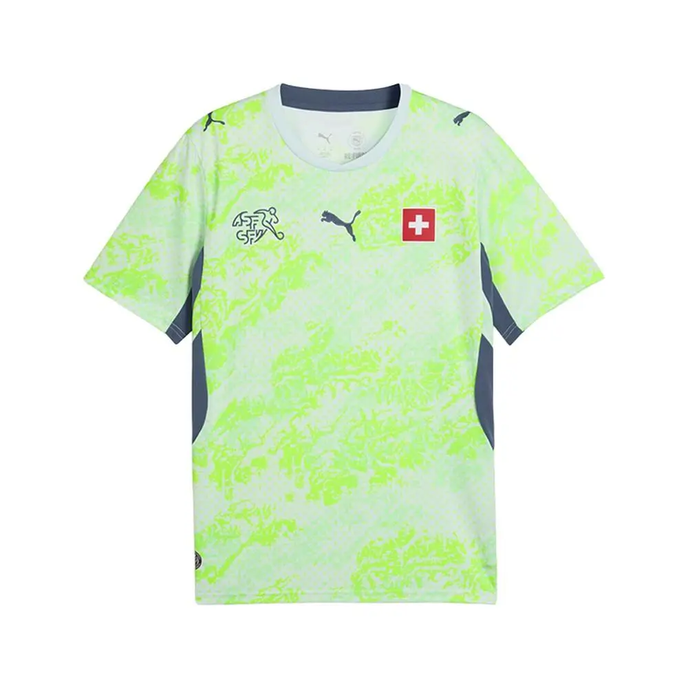 Switzerland Away Crew Neck Short Sleeve Jersey Mens Blue 78322502 by Puma