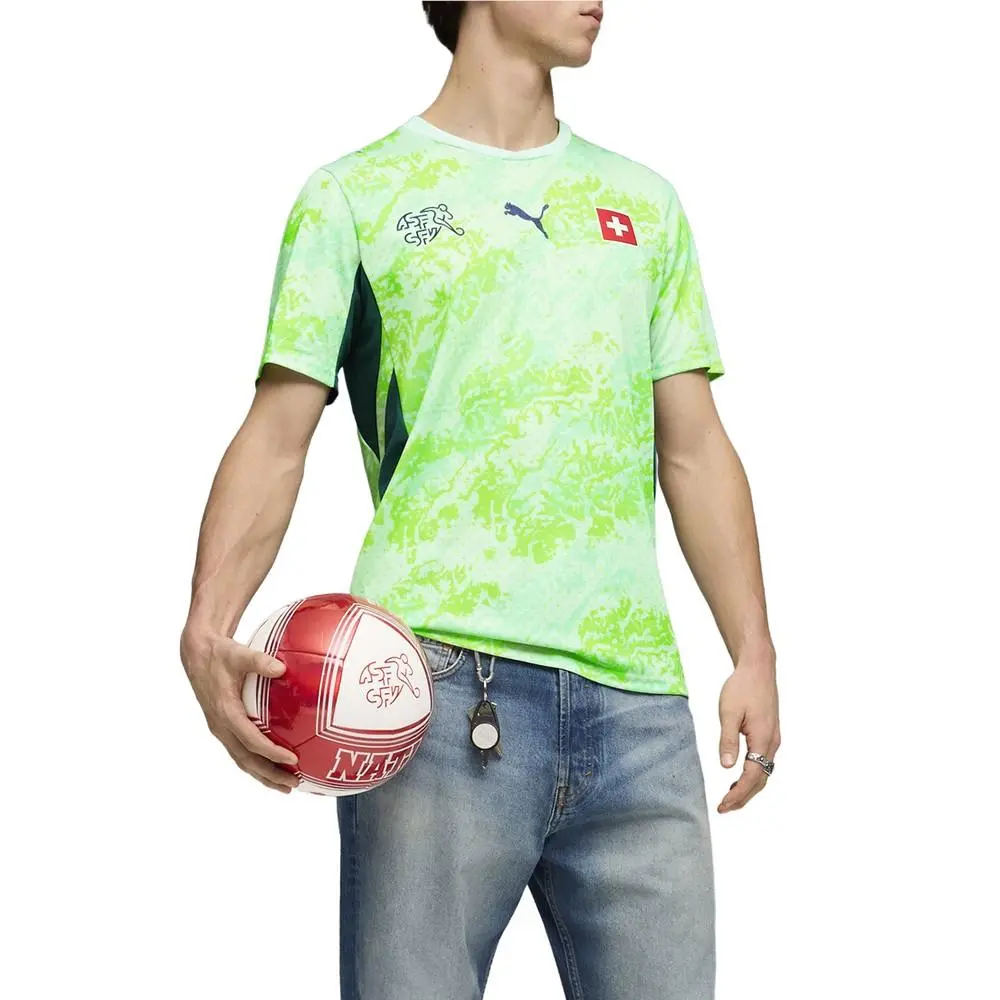 Puma clothing - PUMA Switzerland Away Crew Neck Short Sleeve Replica Jersey - 78322502 - Blue 1