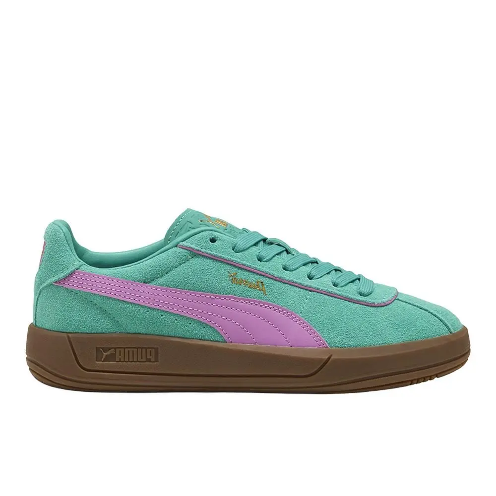 Club Klassika Suede Lace Up Womens Green Sneakers Casual Shoes 40071814 by Puma