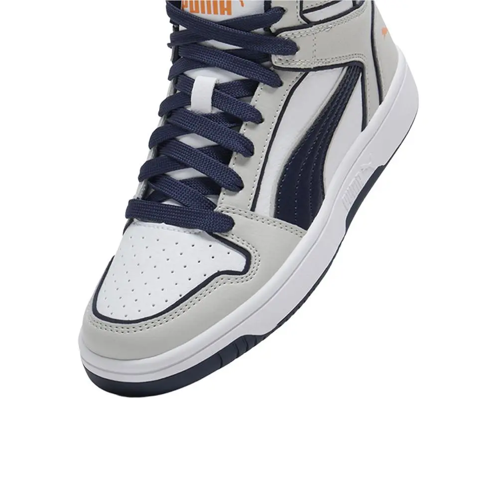 Puma shoes - PUMA Rebound Layup Outlined High Top  Youth - 40520401 - Grey 4
