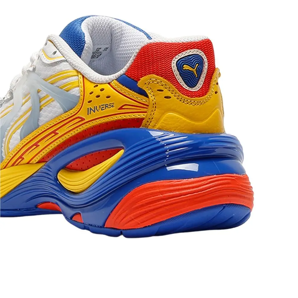 Puma shoes - PUMA Inverse Armored Lace Up  Youth - 40512301 - Blue, Off White, Yellow 5