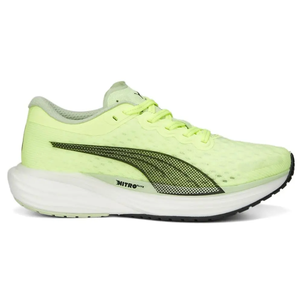 Puma Deviate Nitro 2 Run 75 Running Womens Yellow Sneakers Athletic Shoes 37778