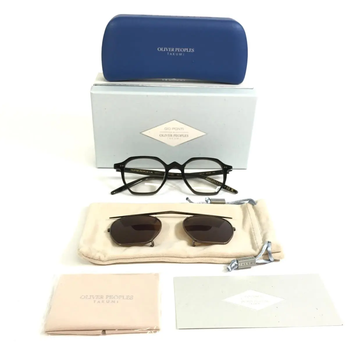 Oliver Peoples Eyeglasses Frames OV5489U 1576 G.PONTI-5 Brown Full Rim 47-20-145