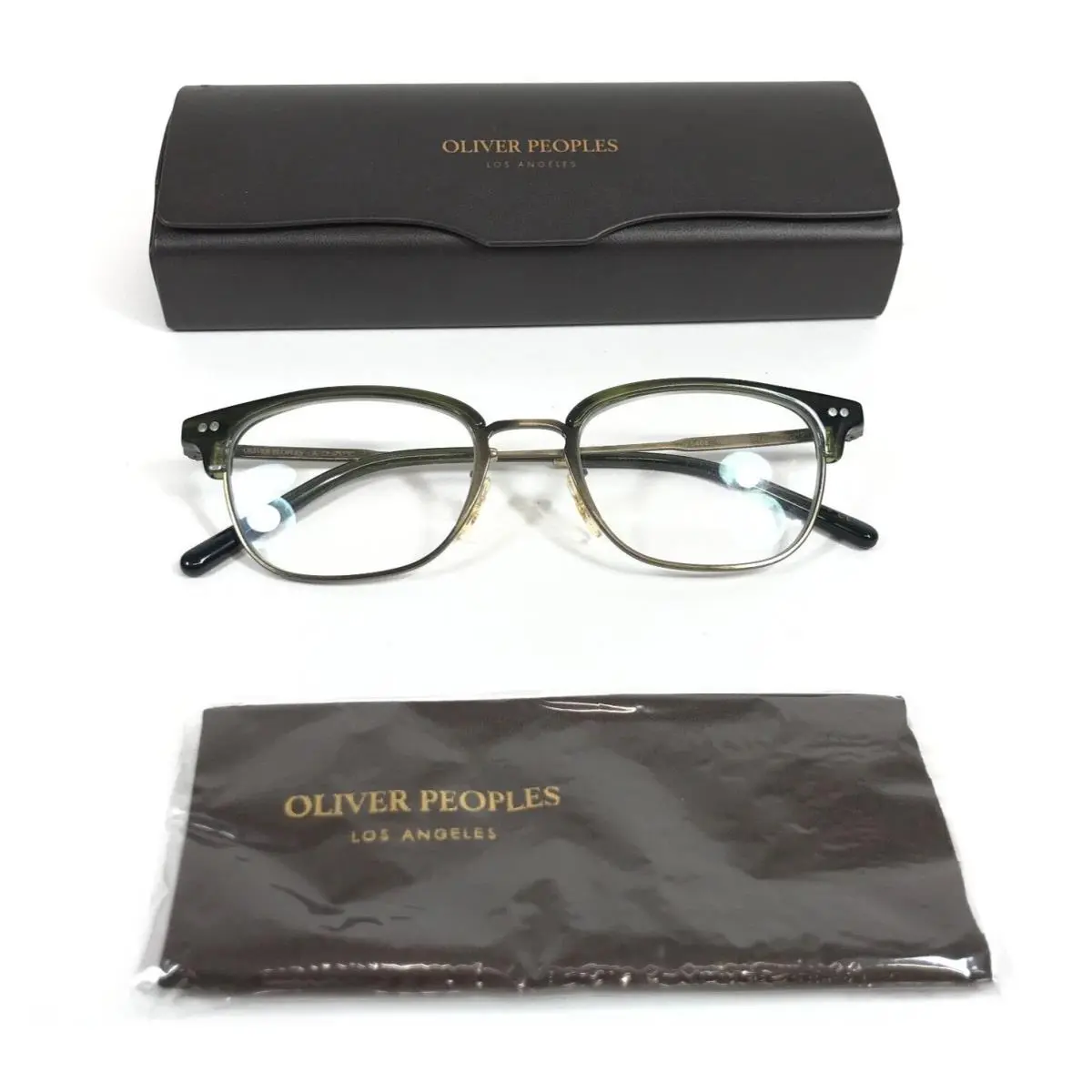 Oliver Peoples Eyeglasses Frames OV5468 1630 Kesten Antique Gold Bark 49-19-145