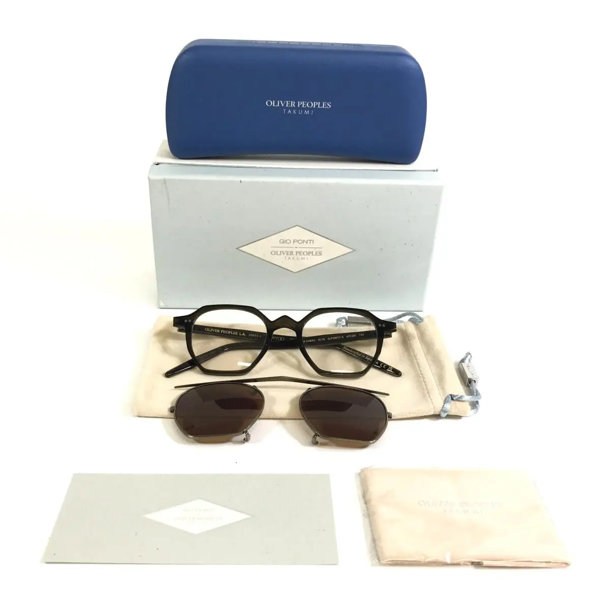 Eyeglasses Frames OV5489U 1578 G.PONTI-5 Military Brown 47-20-145 by Oliver Peoples