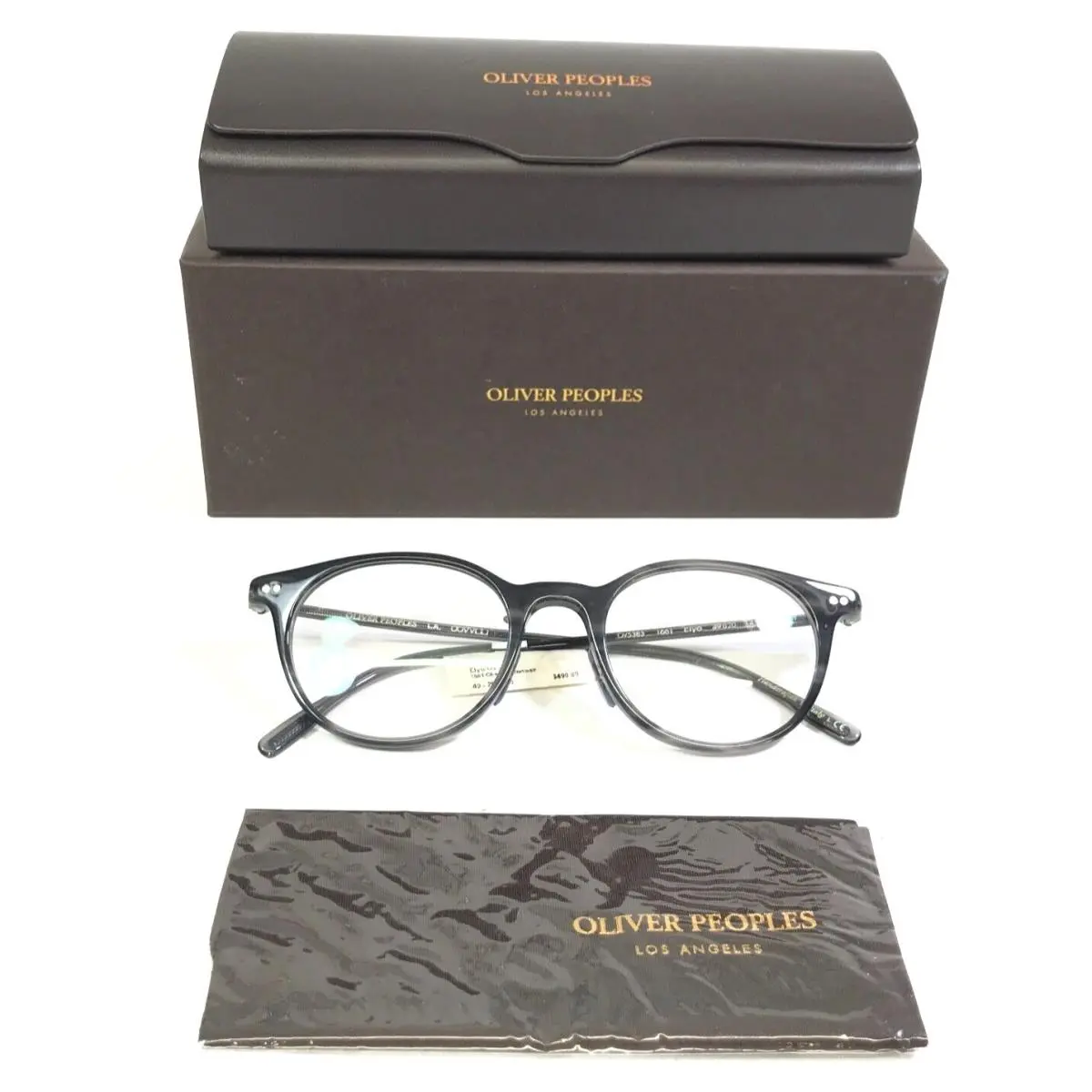 Eyeglasses Frames OV5383 1661 Elyo Grey Round 49-20-145 by Oliver Peoples