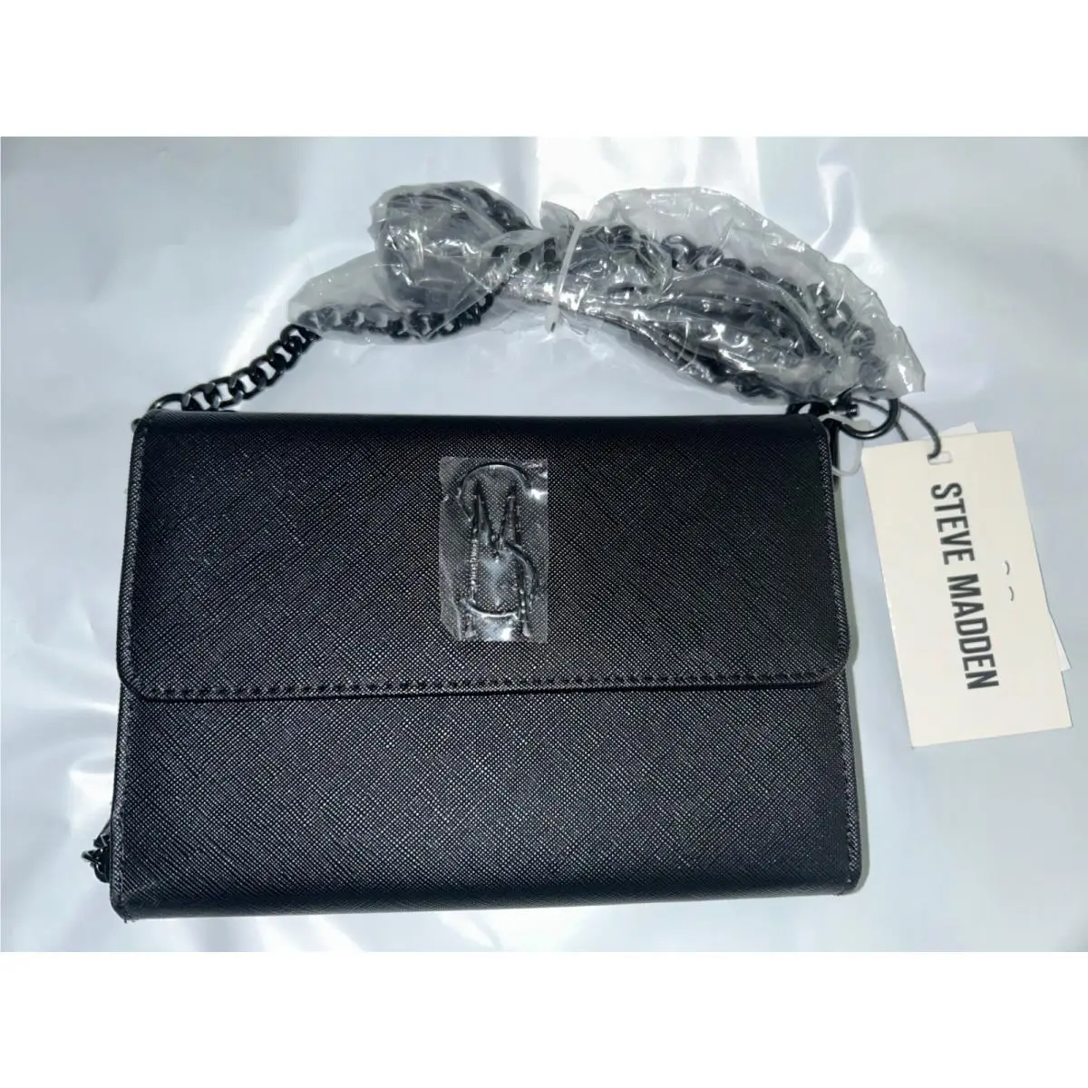 Steve Madden Bcarinam Boxed Crossbody Wallet Black