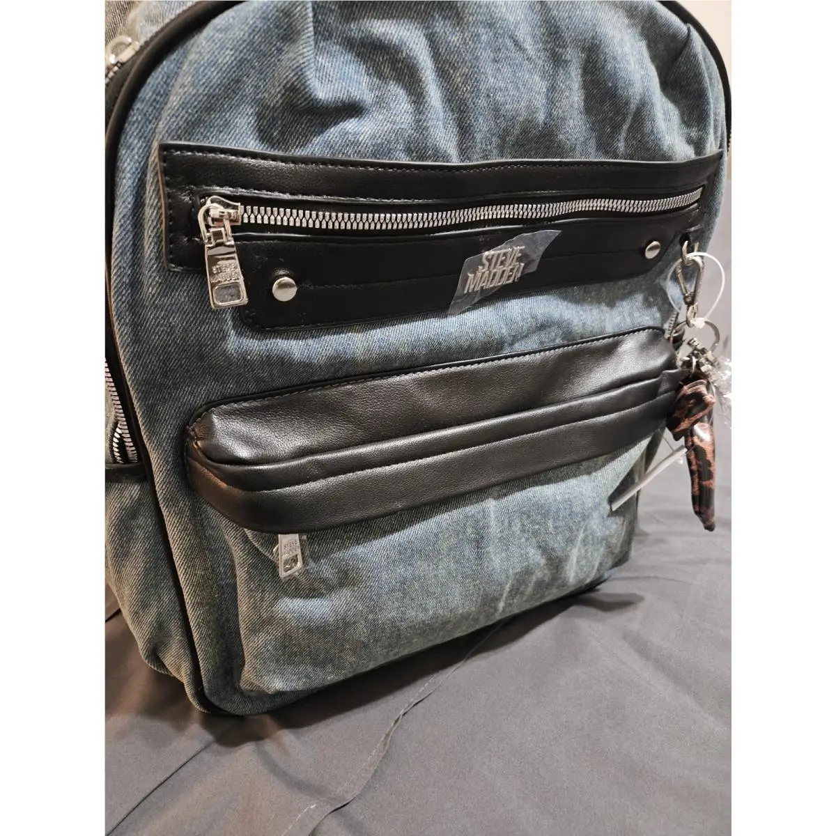 Denim and Black Bag by Steve Madden