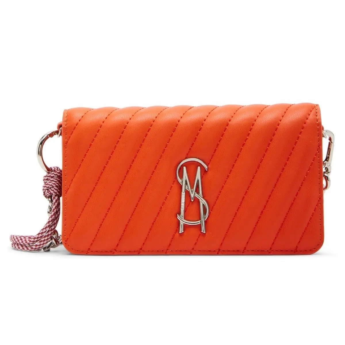 Women`s Bcarina Quilted Crossbody Wallet Pink Silver by Steve Madden