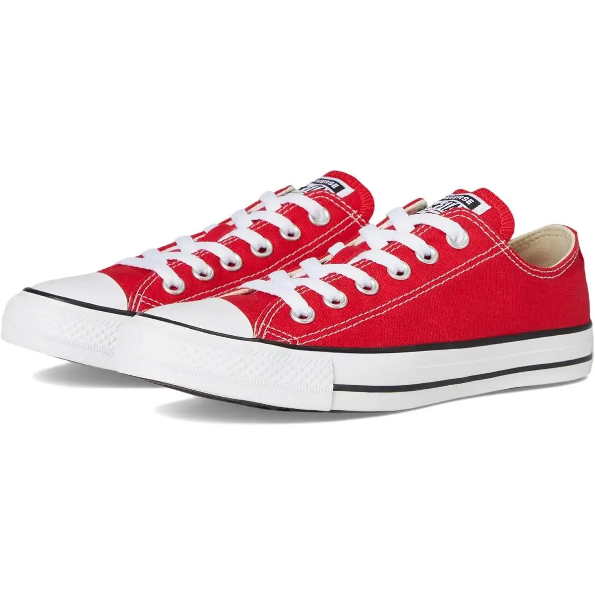 Unisex Chuck Taylor All Star Low Top Sneaker in Red by Converse