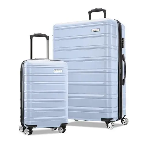 138454  Omni 2 Hardside 2 Piece Set Global Carry-on Pale Blue by Samsonite