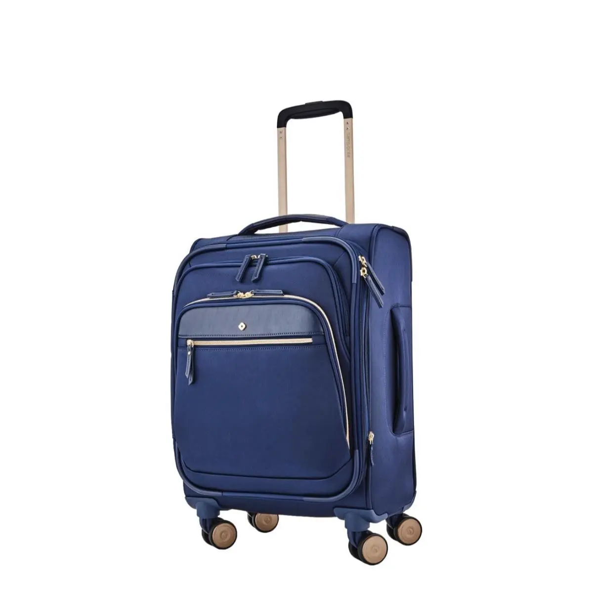 Blue Mobile Solutions Expandable Luggage Carry-on Spinner Suitcase by Samsonite