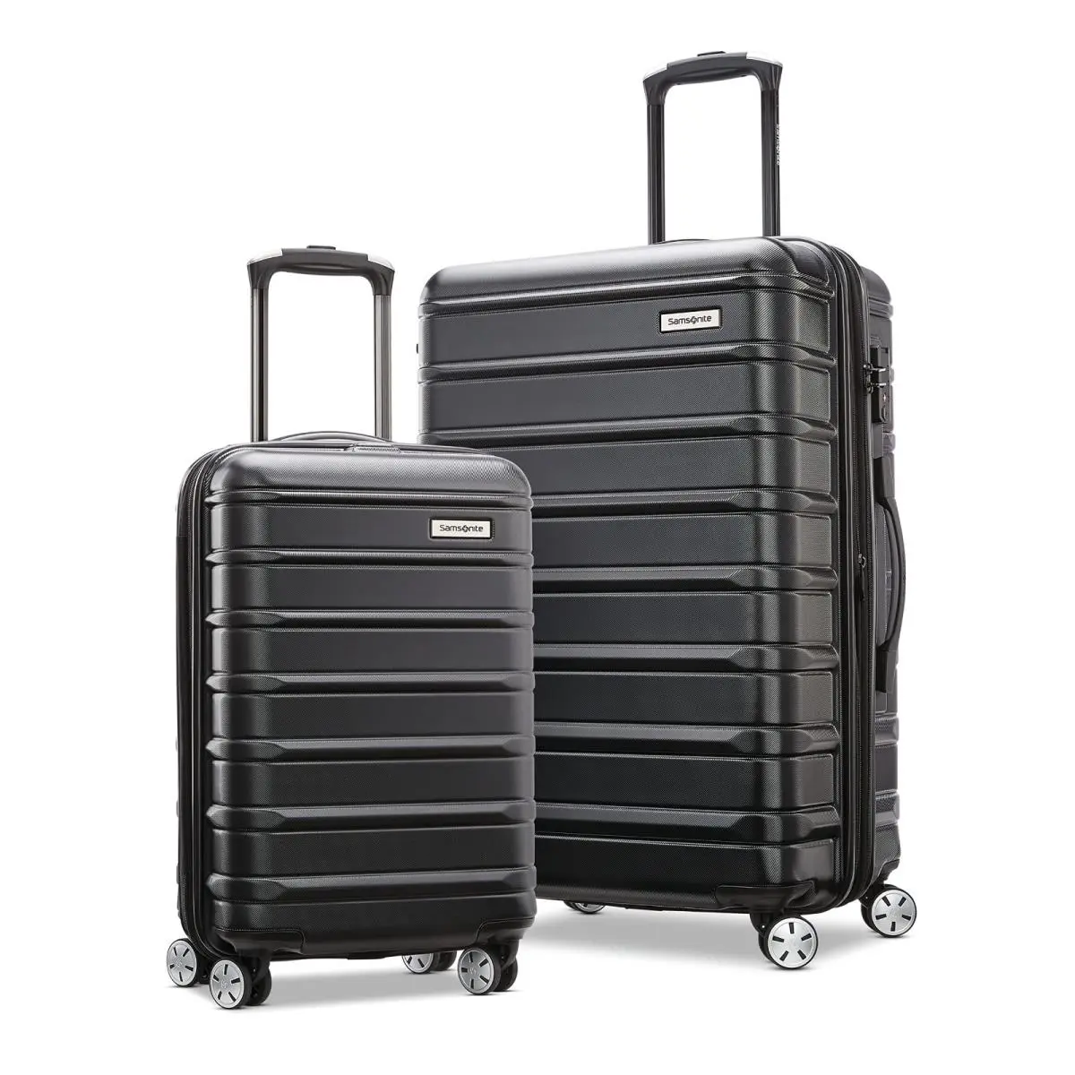 Omni 2 Hardside Expandable Luggage Set Midnight Black Spinner Wheels by Samsonite