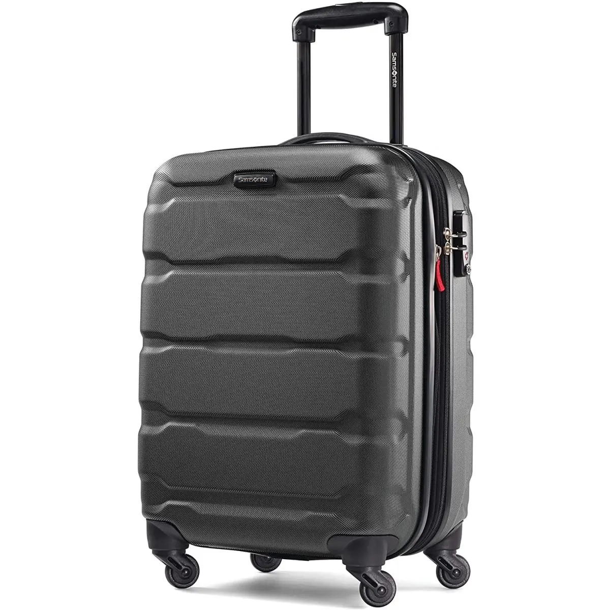 Black Samsonite Omni PC Hardside Expandable Luggage Spinner Suitcase 20 Inch