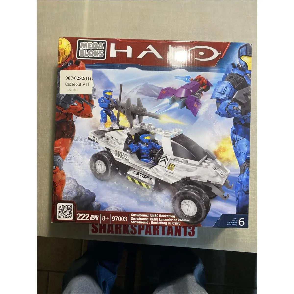 Halo Mega Bloks Snowbound Unsc Rockethog 97003