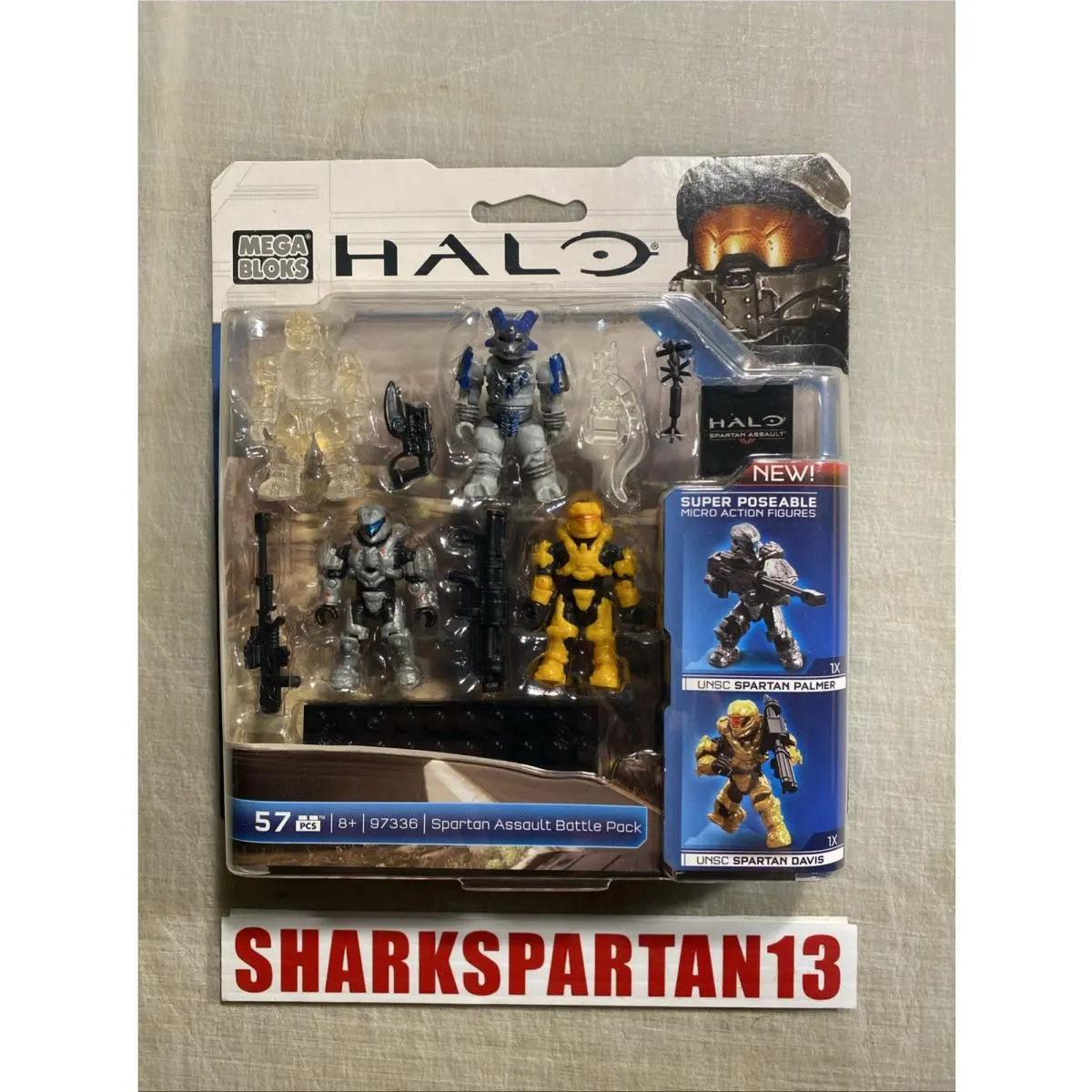 Halo Mega Bloks Spartan Assault Battle Pack Set 97336 Spartan Palmer