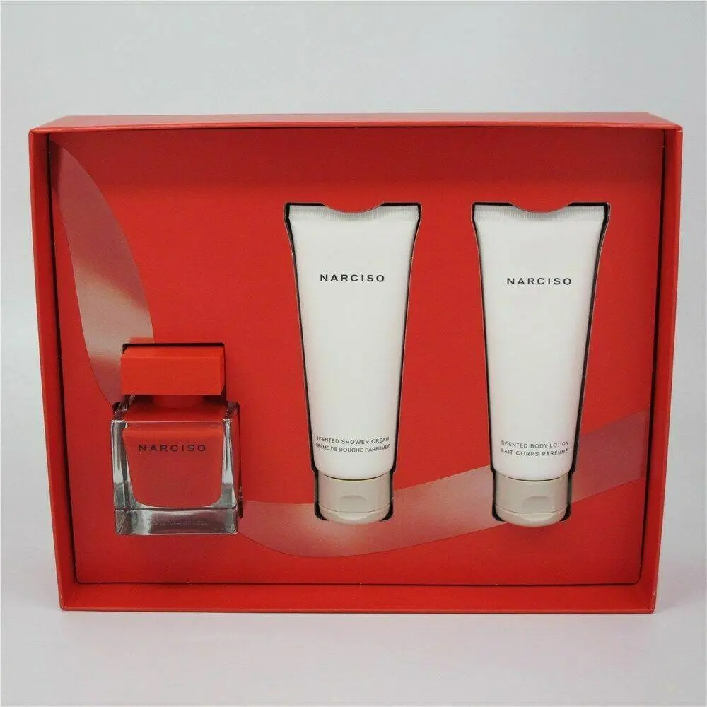 Narciso Rouge  3 Pc Set:1.6 oz Edp Spray 2.5 oz Lotion/gel by Narciso Rodriguez