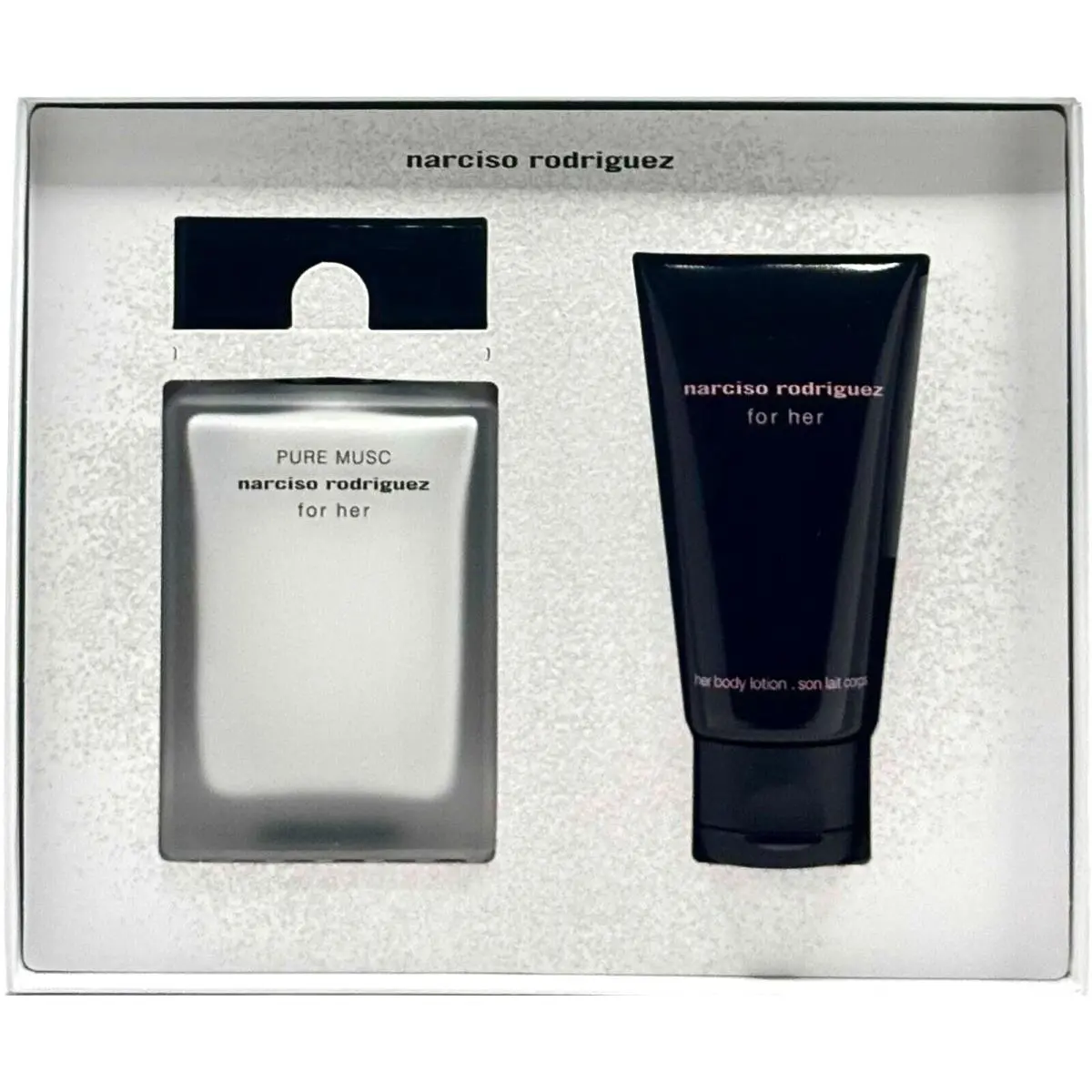 Pure Musc For Her 2 Pcs Gift Set Edp 1.6 Oz Body Lotion by Narciso Rodriguez