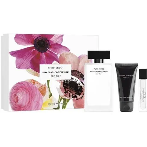 Pure Musc Women 3pc Set 3.3 oz 0.33 oz Edp Spray Body Lotion by Narciso Rodriguez