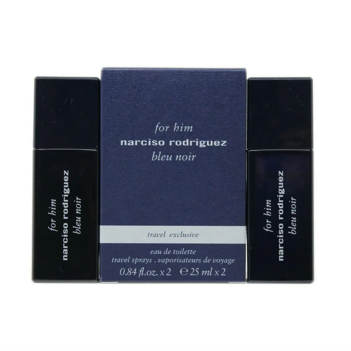 Bleu Noir For Him Eau DE Toilette Travel Sprays 2x25ML by Narciso Rodriguez