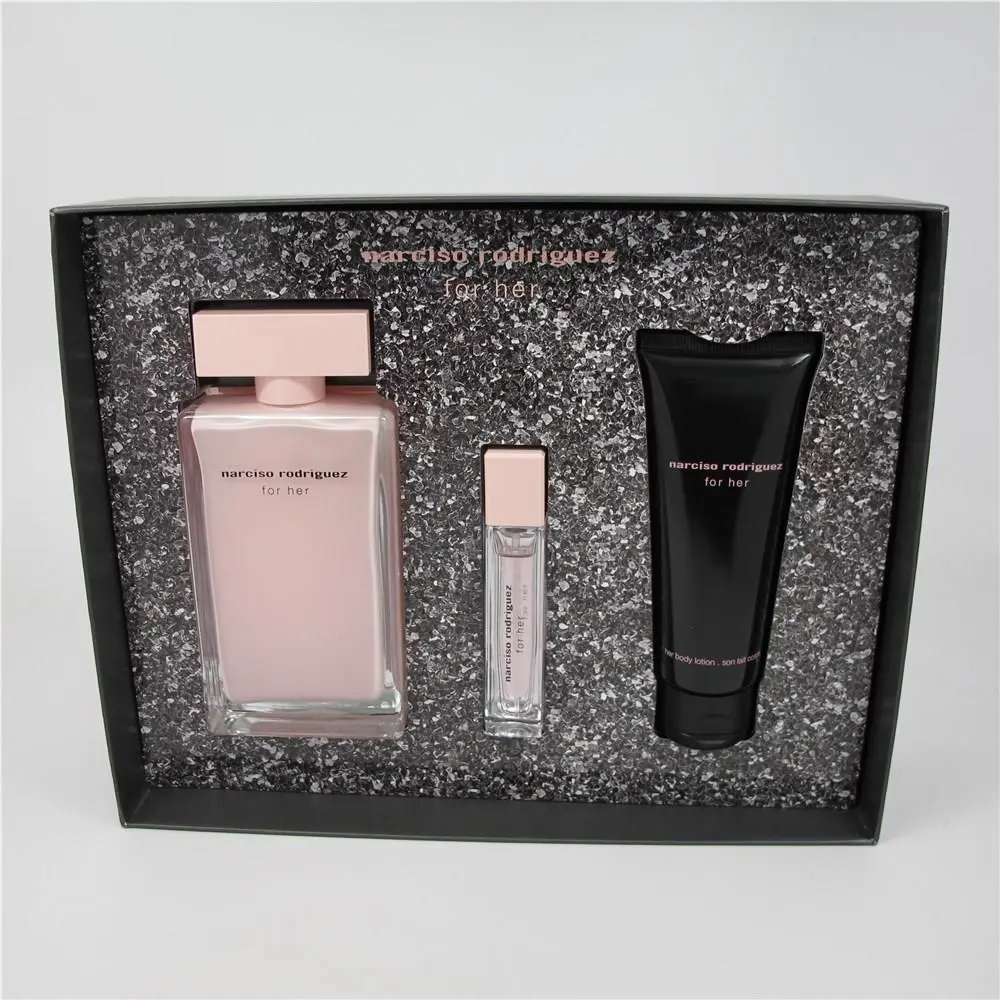 Narsico Rodriguez 3 Pc Set: 3.3 oz 0.33 oz Edp Spray 2.5 oz Body Lotion by Narciso Rodriguez