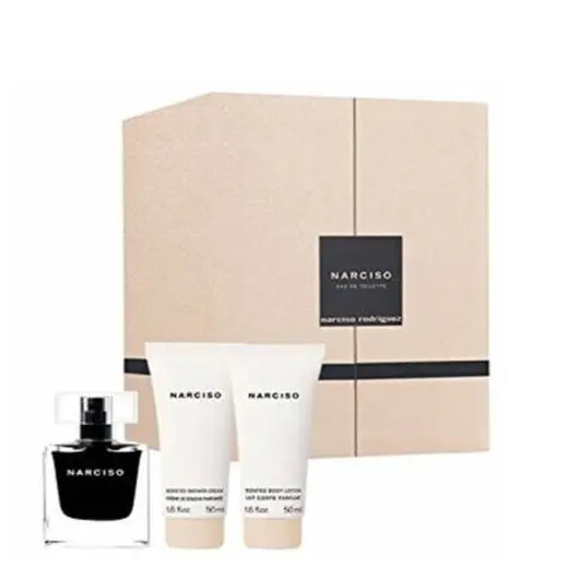 Gift Set Women Edt 1.6 oz Spray + Lotion + Shower Cream by Narciso Rodriguez