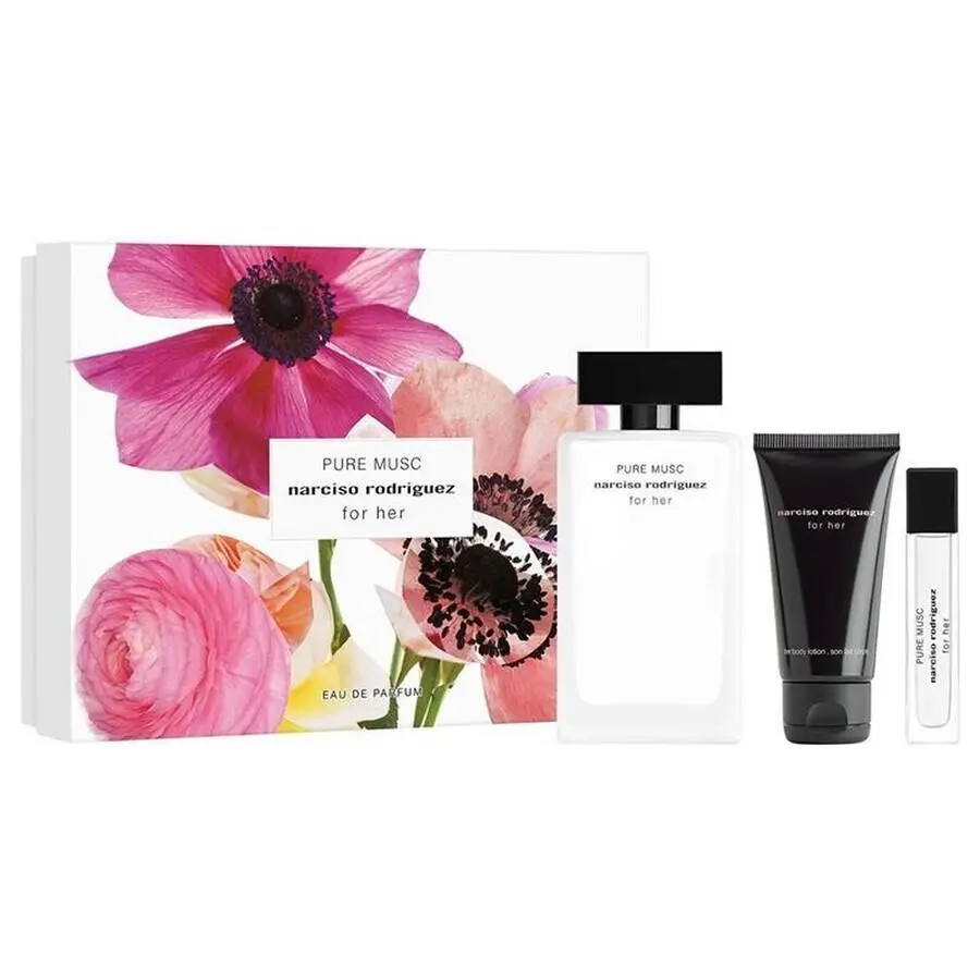 Pure Musc -  Women 3pc 3.3oz Edp 0.33oz Edp 1.6oz Body Lotion by Narciso Rodriguez
