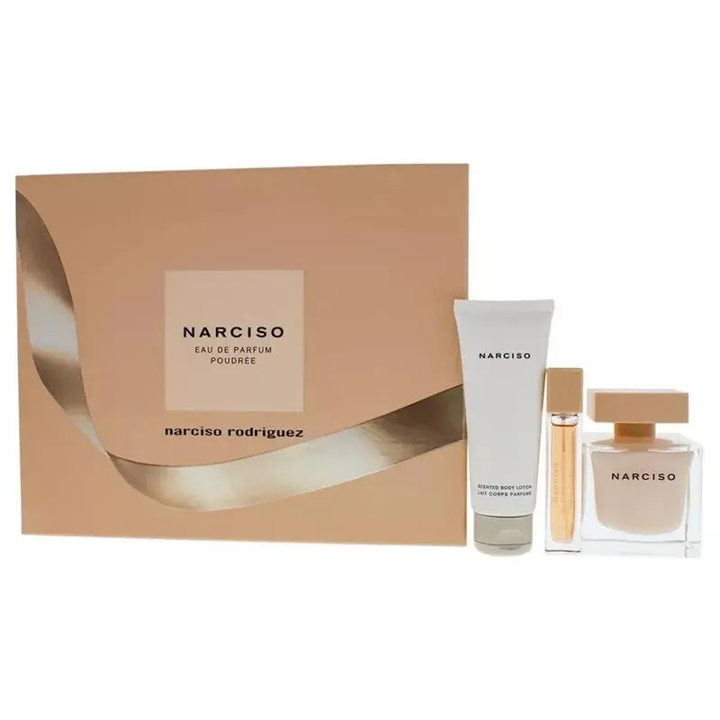 Poudree Women 3Pc Set 3.0 oz 0.3 oz Edp Spray Body Lotion by Narciso Rodriguez