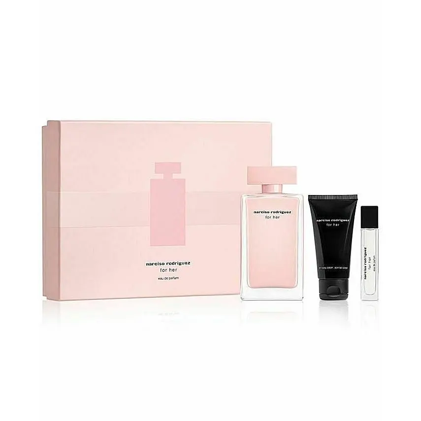 3pc Set Edp Spray Edp Travel Spray Body Lotion by Narciso Rodriguez