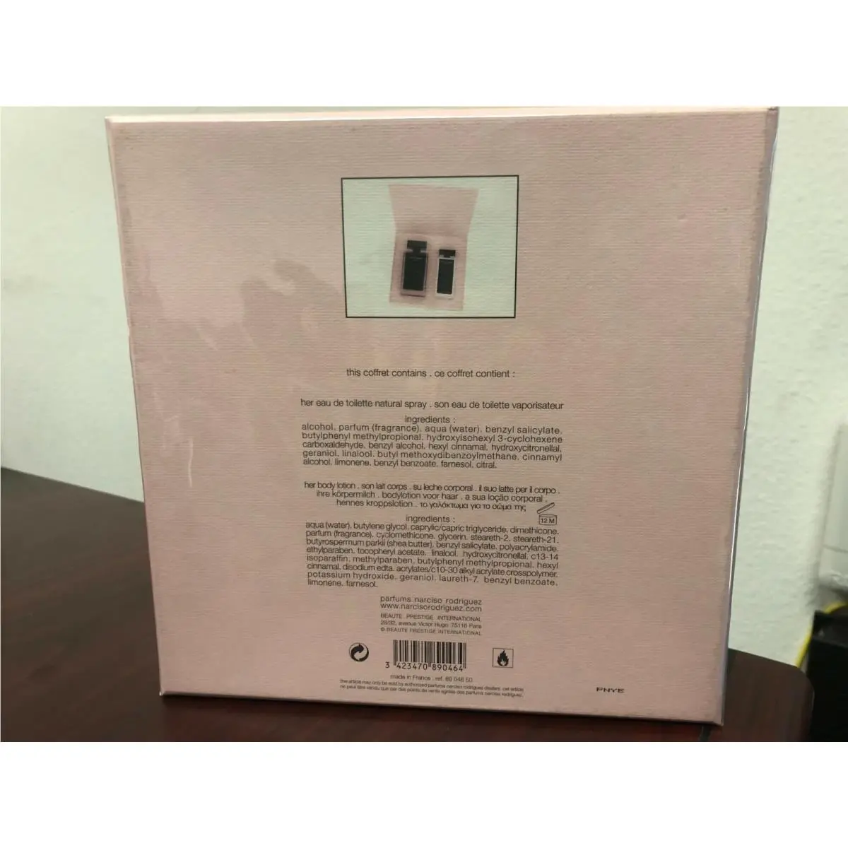 For Her 2 Pieces Gift Set: 3.3 Edt Spray + 3.3 oz Body Lotion by Narciso Rodriguez