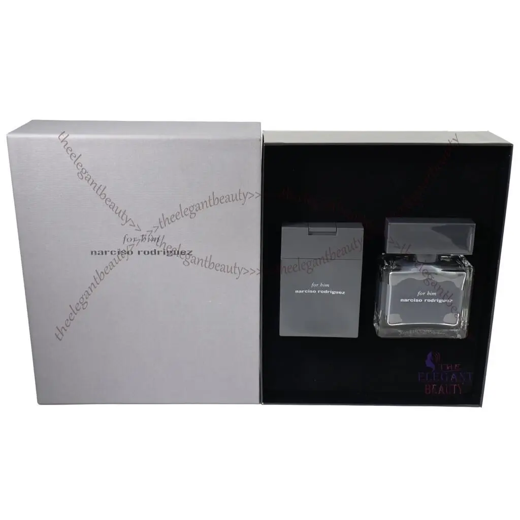 For Him 2 Pces Set 1.7/1.6 oz Edt Spray+ 3.4 S/g by Narciso Rodriguez