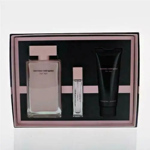 3 Piece Gift Set 3.3 OZ Eau DE PARFUM+2.5 B Lotion+0.33 Edp by Narciso Rodriguez