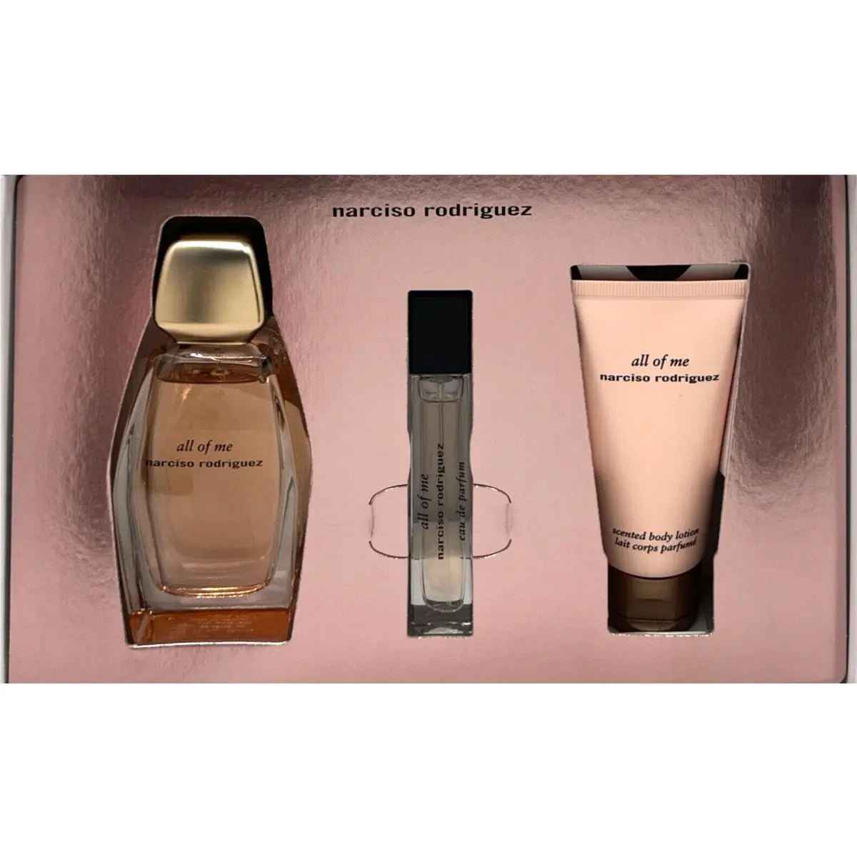 All OF ME 3 Pcs Gift Set Edp 3.0 Oz Edp 0.33 Oz Body Lotion by Narciso Rodriguez