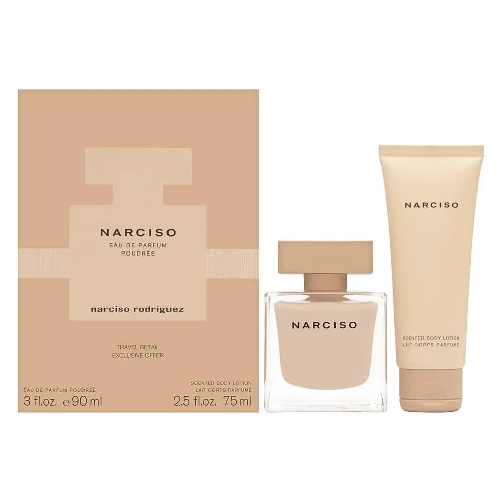 Narciso Poudree  2 PC Set 3 oz Edp Spray + Body 2.5 Lotion by Narciso Rodriguez