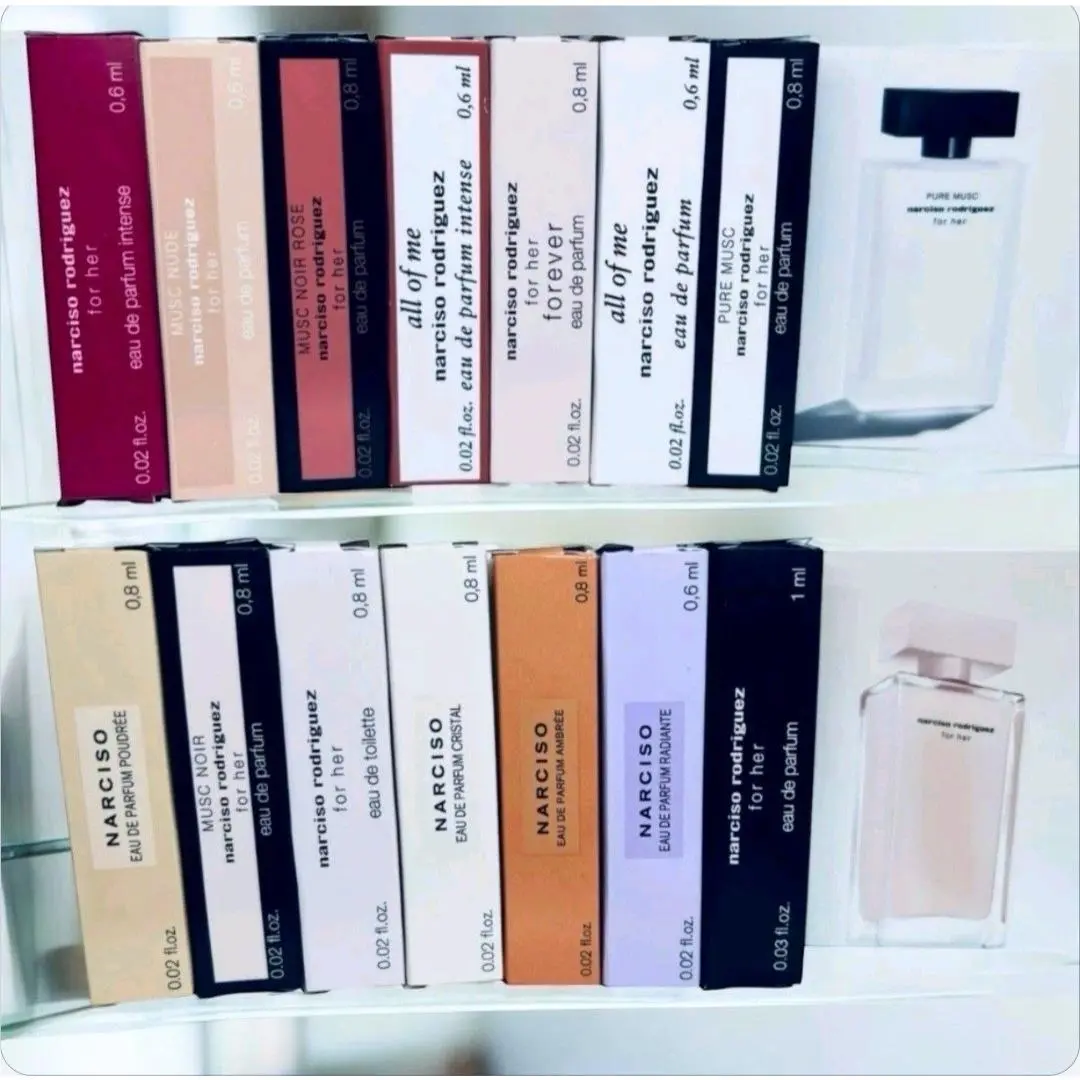 Narciso Rodriguez Perfume Collection For Women Sample Spray 14pc Set