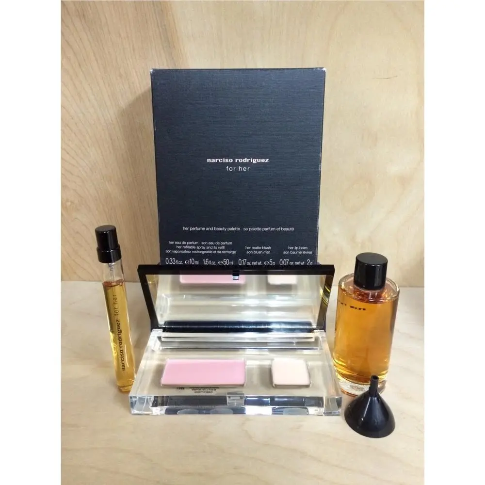 For Her 0.33 Edp sp and Beauty Palette 2 Pack by Narciso Rodriguez