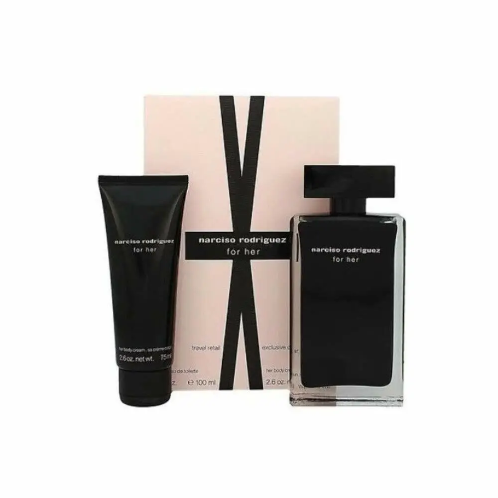 For Her Gift Set 3.4oz 100ml Edt + 2.5oz 75ml Body Lotion by Narciso Rodriguez