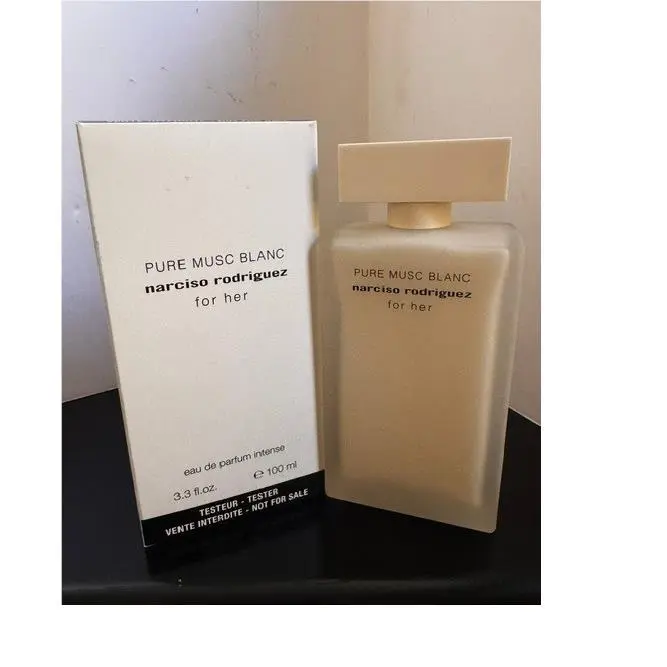 Pure Musc Blanc By Narciso Rodriguez White Box with Cap 3.3oz. Edp Intense Women