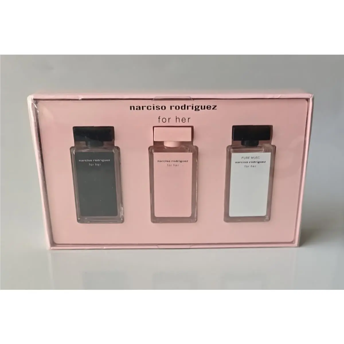 Narciso Rodriguez For Her 3PC Edt/edp Fragrance Mini Splash Gift Set